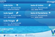 Sicilia, isole minori: condizioni meteo-marine previste per giovedì 19 maggio 2022