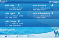 Sicilia, isole minori: condizioni meteo-marine previste per giovedì 19 maggio 2022