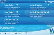 Sicilia, isole minori: condizioni meteo-marine previste per venerdì 20 maggio 2022