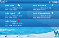 Sicilia, isole minori: condizioni meteo-marine previste per venerdì 27 maggio 2022