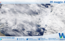 Sicilia: immagine satellitare Nasa di lunedì 09 maggio 2022