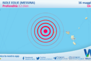 Scossa di terremoto magnitudo 2.5 nei pressi di Isole Eolie (Messina)