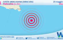 Scossa di terremoto magnitudo 3.1 nei pressi di Costa Siracusana (Siracusa)