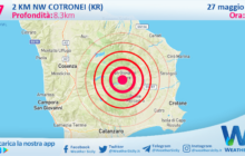 Scossa di terremoto magnitudo 2.7 nei pressi di Cotronei (KR)