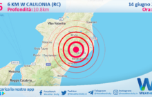 Scossa di terremoto magnitudo 3.6 nei pressi di Caulonia (RC)