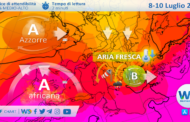 Sicilia: dopo ben 17 giorni STOP al gran caldo! Brusco crollo delle temperature entro sabato!