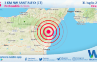 Scossa di terremoto magnitudo 2.5 nei pressi di Sant'Alfio (CT)