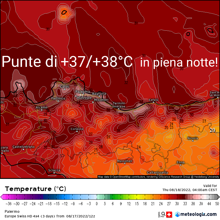 Sicilia: ci siamo! arriva la notte più calda dell'estate!