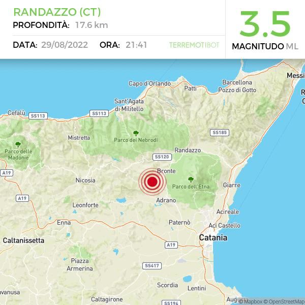 Sicilia: scosse di terremoto tra l'Ennese e l'Etna