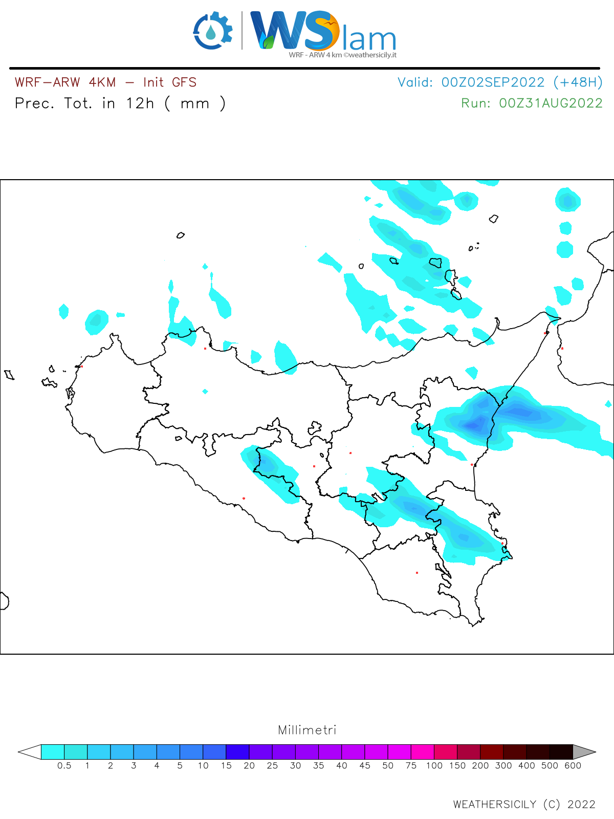 Meteo Sicilia: settembre debutta con locali piogge e temporali.