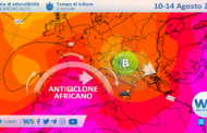 Sicilia: ultimi giorni di fresco e locale maltempo. Da Ferragosto tornerà il gran caldo africano.