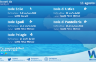 Sicilia, isole minori: condizioni meteo-marine previste per giovedì 11 agosto 2022