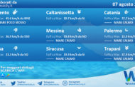 Sicilia: condizioni meteo-marine previste per domenica 07 agosto 2022