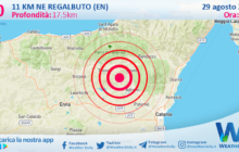 Scossa di terremoto magnitudo 3.0 nei pressi di Regalbuto (EN)