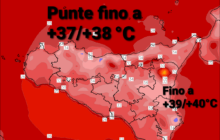 Meteo Sicilia: venerdì apice del caldo. Punte fino a +40°C! poi breve calo termico.
