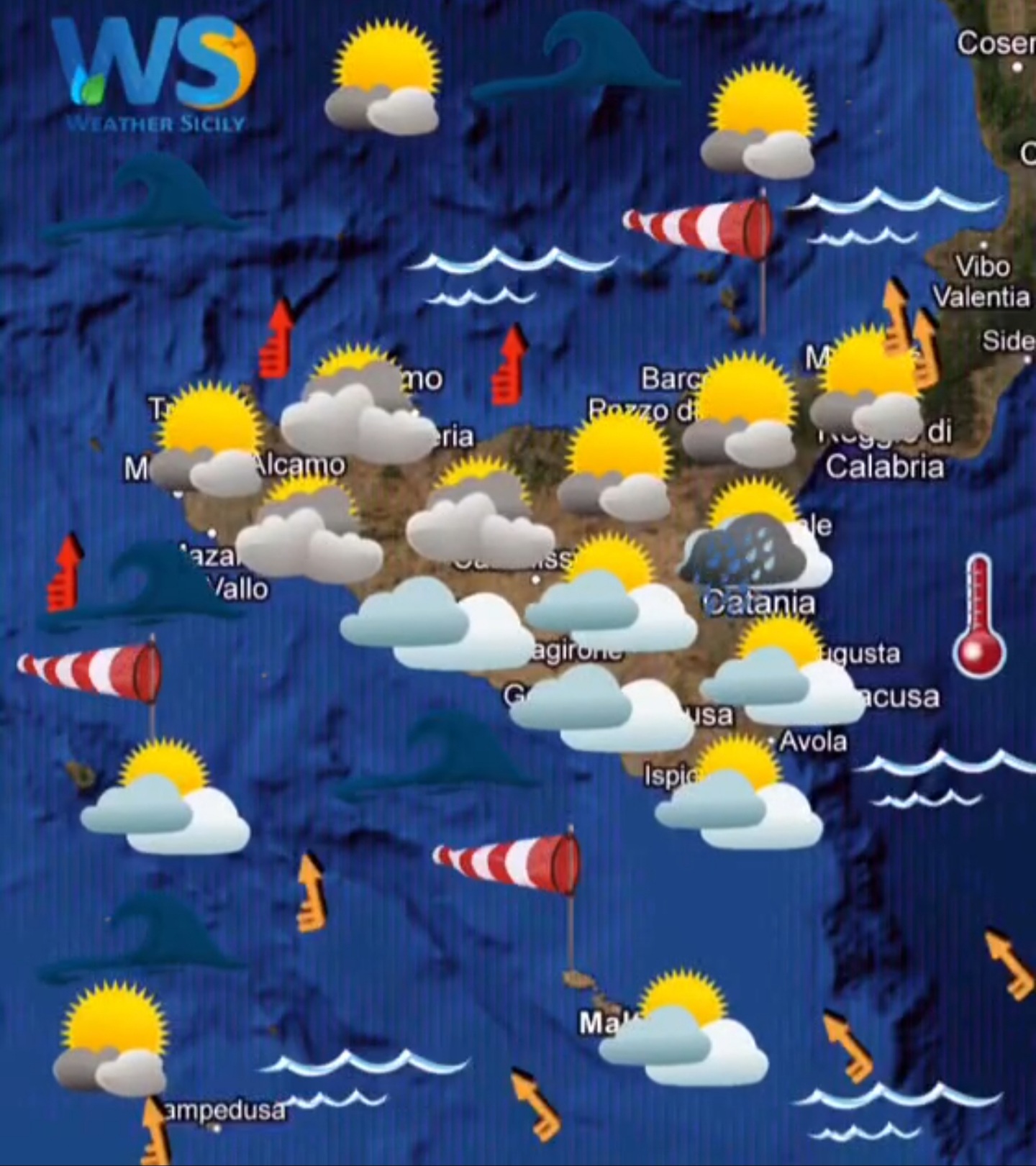 Meteo Sicilia: ultime ore di variabilità. Da domani lieve aumento termico.