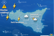 Meteo Sicilia: maltempo in arrivo! rischio nubifragi domani.