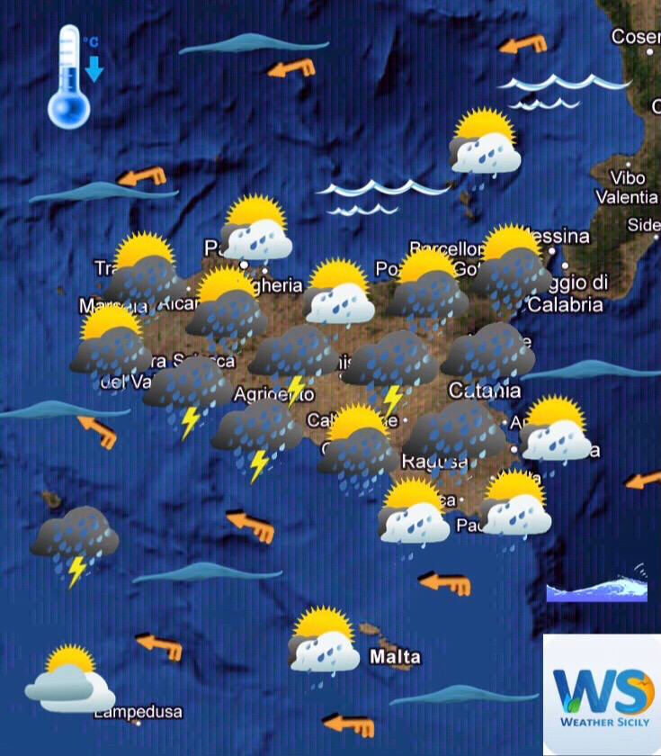 Meteo Sicilia: ci attende un giovedì localmente instabile e più fresco!