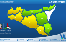 Sicilia: avviso rischio idrogeologico per giovedì 22 settembre 2022