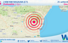 Scossa di terremoto magnitudo 2.5 nei pressi di Ragalna (CT)