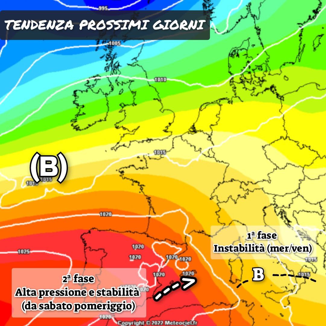 Meteo Messina e provincia: instabile tra mercoledì pomeriggio e venerdì. Probabile lunga fase stabile in seguito.
