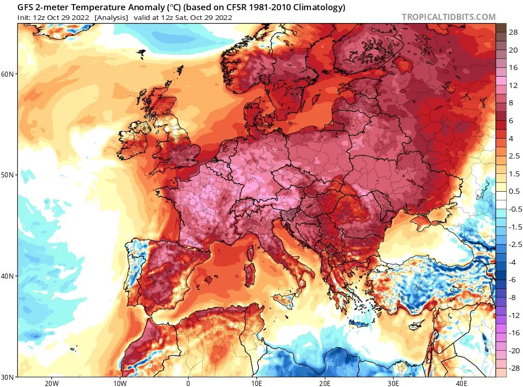 Meteo Sicilia: si chiude un caldo Ottobre da record in Europa!
