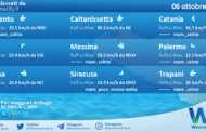 Sicilia: condizioni meteo-marine previste per giovedì 06 ottobre 2022
