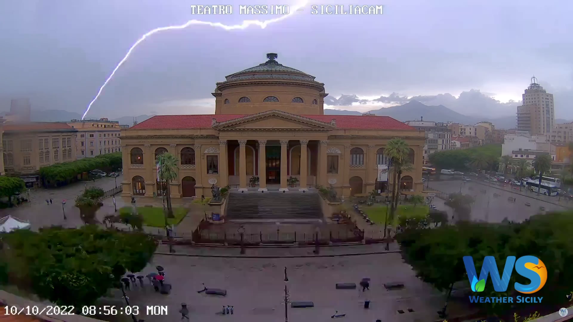 Meteo Sicilia: fulminazioni a Palermo! Video