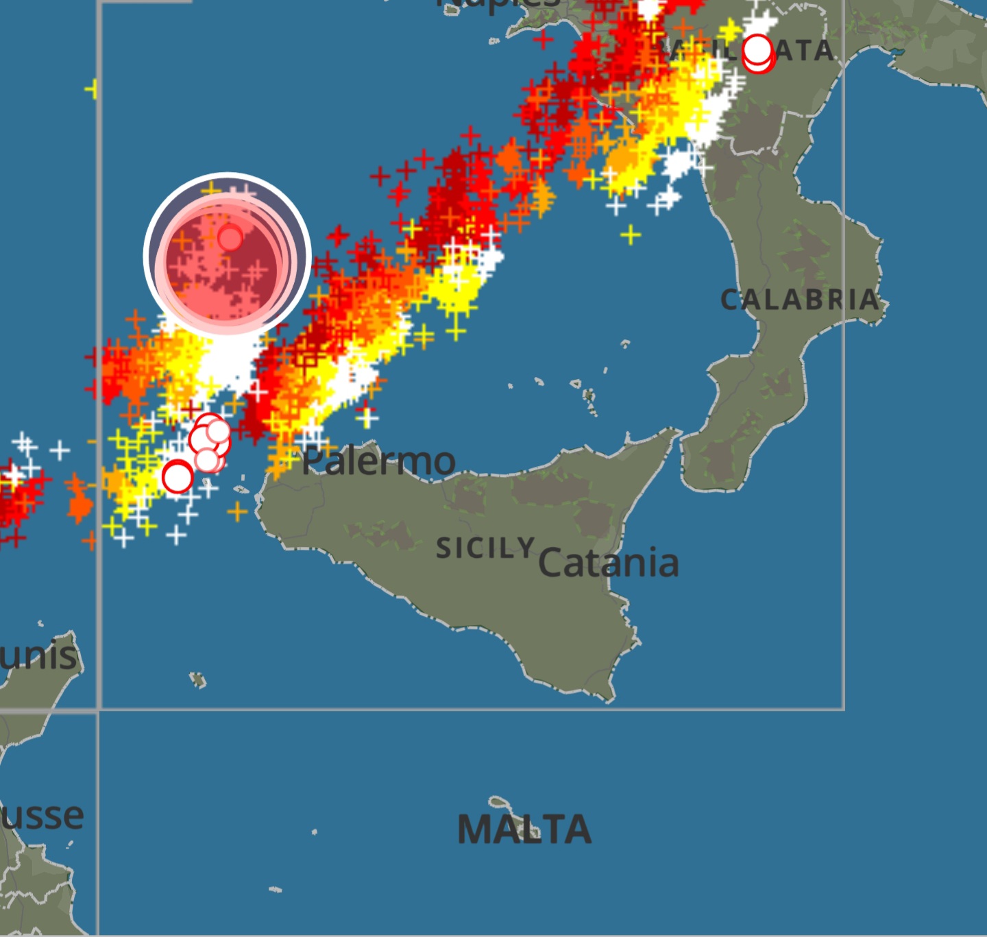 Meteo Sicilia: piogge, intensi temporali e calo termico nelle prossime ore!