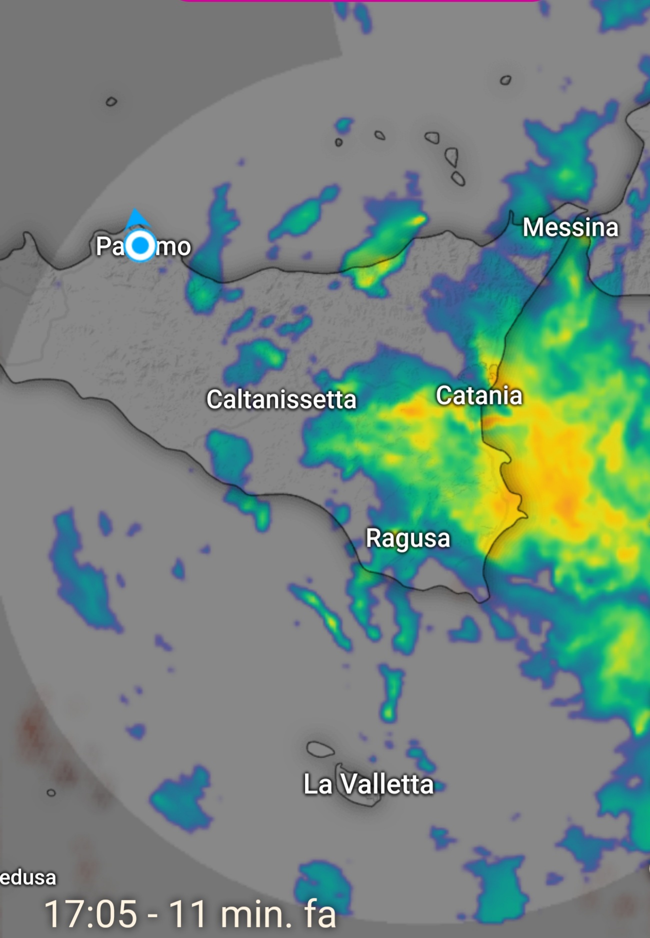 Meteo Sicilia: possibili ulteriori forti precipitazioni tra Sicilia ionica e orientale