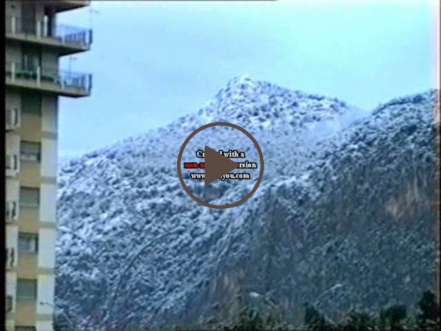 Sicilia: la storica nevicata a Palermo del 30-31 gennaio e 1 febbraio 1999 -VIDEO -