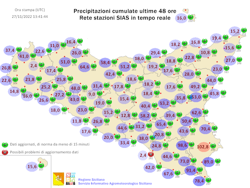 Meteo Sicilia: graduale miglioramento nelle prossime ore! Breve pausa lunedì prima di nuovo intenso  maltempo da martedì.