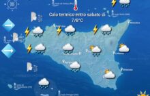 Meteo Sicilia: rovesci e temporali in arrivo da venerdì pomeriggio. Crollo termico entro sabato!