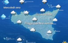 Meteo Sicilia: in arrivo piogge e locali temporali tra stasera e giovedì notte!