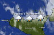 Meteo Sicilia: temporali e locali grandinate ancora in atto!