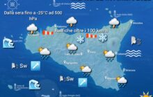 Meteo Sicilia: tempesta di libeccio in arrivo! Dalla sera/notte di domani anche la prima neve sull'alto Appennino!