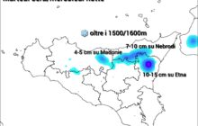 Meteo Sicilia: martedì sera/notte  prima neve su Madonie, Nebrodi ed Etna oltre i 1500/1600m!
