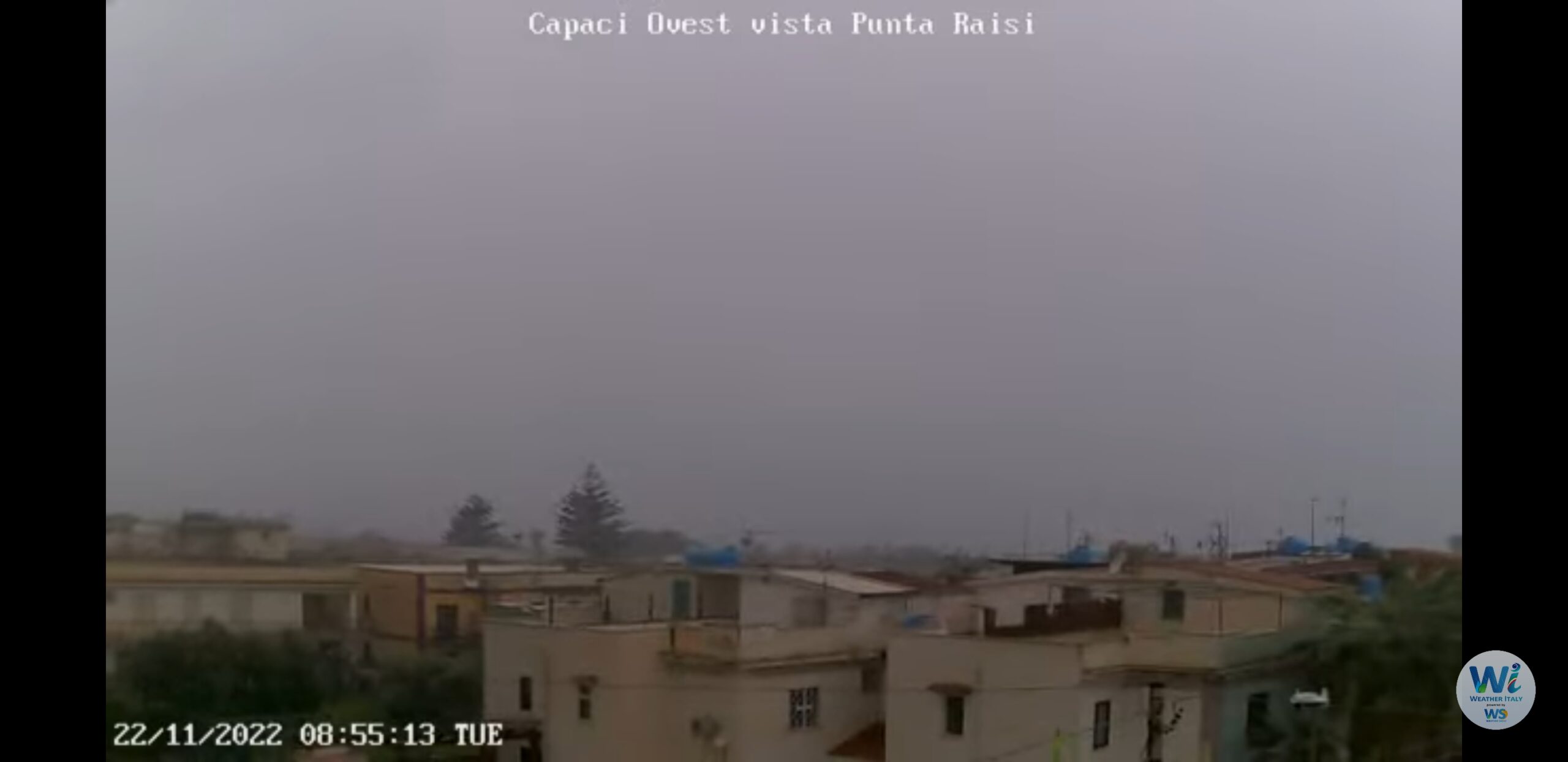 Meteo Sicilia: tempesta di vento e pioggia in atto sul palermitano tirrenico!