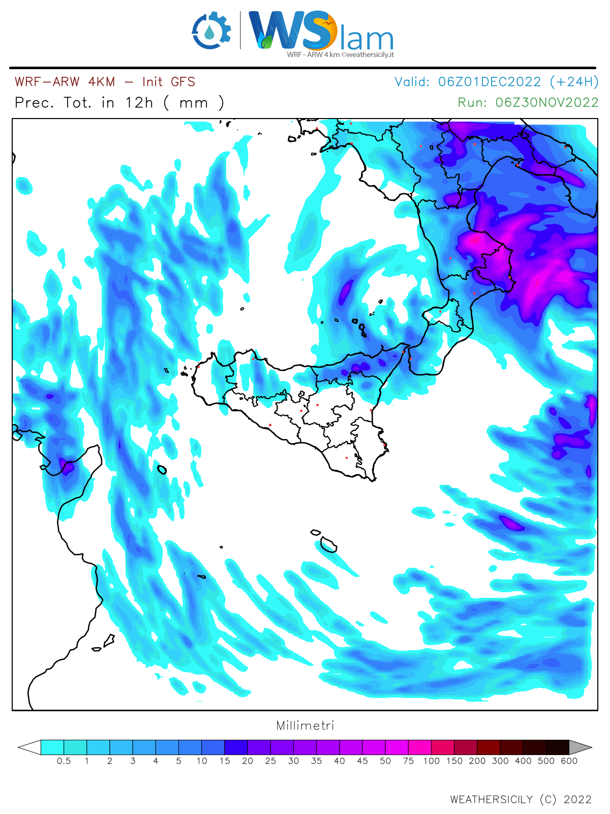 Meteo Sicilia: ancora instabilità sparsa nelle prossime ore! Probabile rimonta anticiclonica dalla prossima settimana.