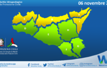 Meteo Sicilia: avviso rischio idrogeologico per domenica 06 novembre 2022