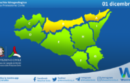 Meteo Sicilia: avviso rischio idrogeologico per giovedì 01 dicembre 2022