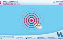 Scossa di terremoto magnitudo 4.3 nei pressi di Malta (MALTA)