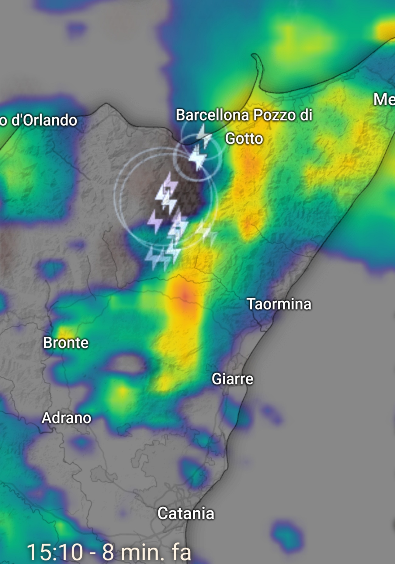 Meteo Sicilia: rischio fenomeni alluvionali sul messinese! variabilità con qualche pioggia sparsa altrove.