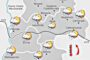 Temperature previste per venerdì 02 dicembre 2022 in Sicilia