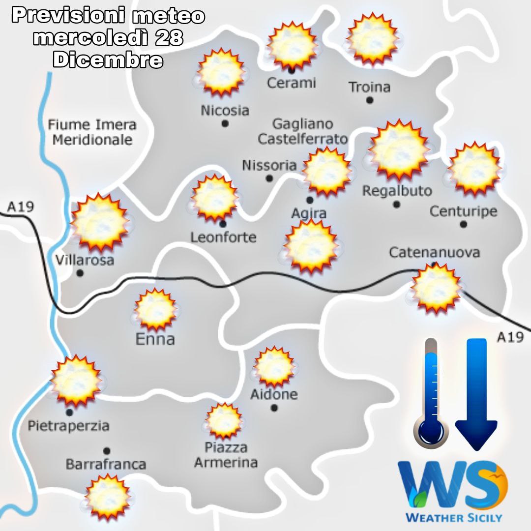 Meteo Enna e provincia: alta pressione sempre protagonista!