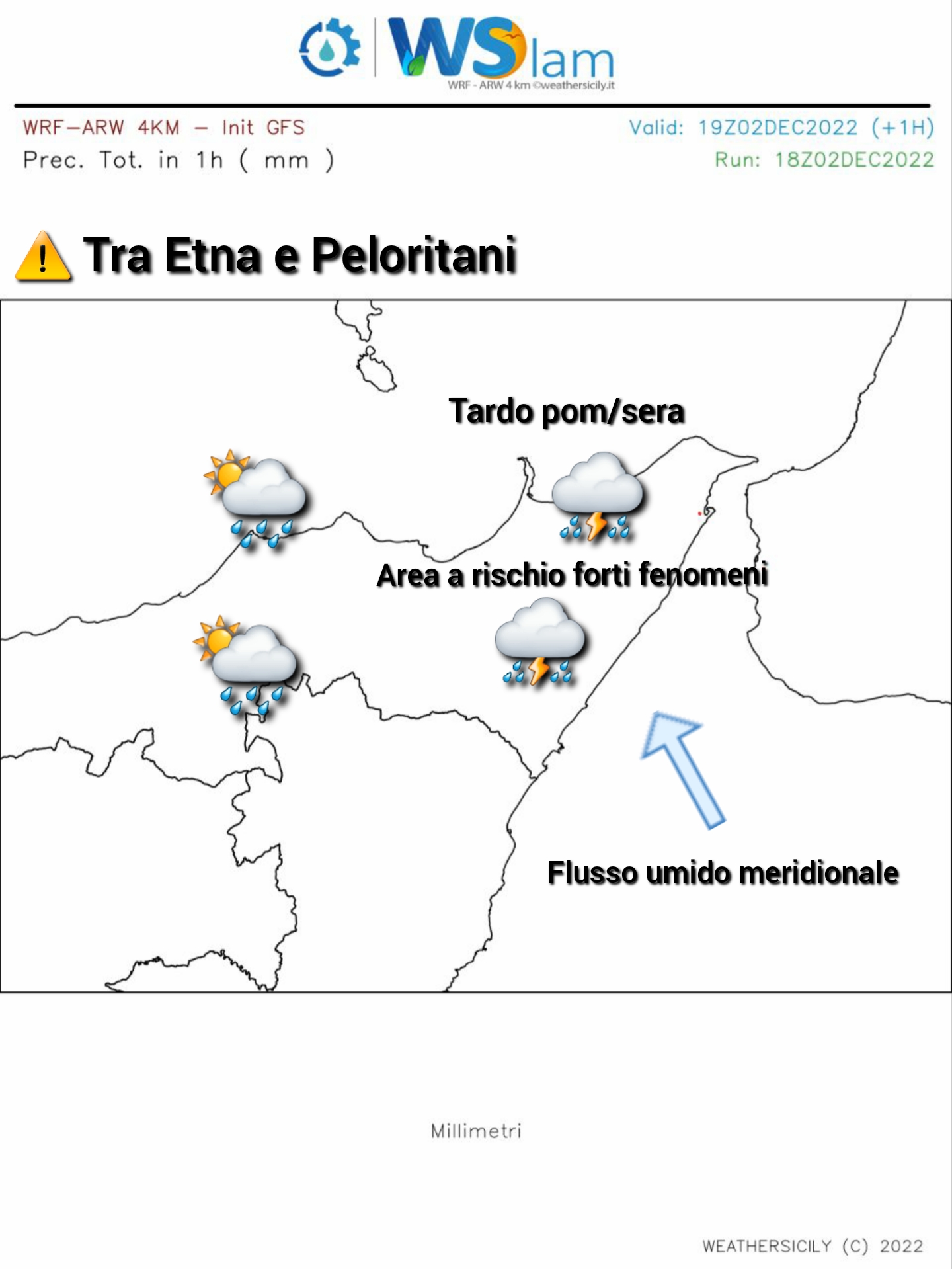 Meteo Messina: possibili forti fenomeni tra tardo pomeriggio/sera odierno!