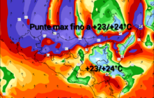 Meteo Sicilia: Quasi 20°C notturni a Palermo. Attese punte max fino a +24°C oggi sulla Sicilia tirrenica settentrionale e sud-orientale!