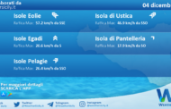 Meteo Sicilia, isole minori: condizioni meteo-marine previste per domenica 04 dicembre 2022