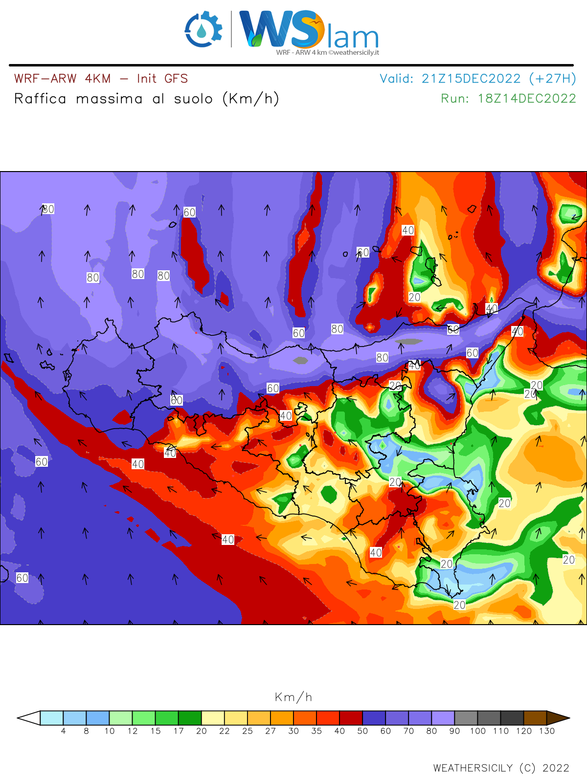 Meteo Sicilia: Giovedì con forti venti e temperature oltre i +25°C!