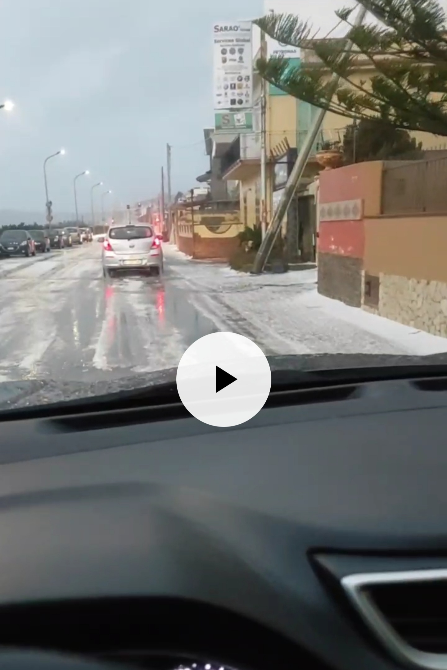 Meteo Sicilia: violenta grandinata su Milazzo -VIDEO -